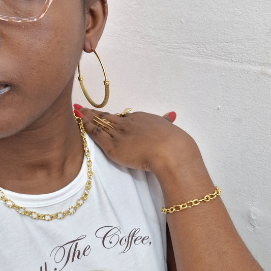 Collier Lisa Acier Inoxydable - Bijoux Isilaya