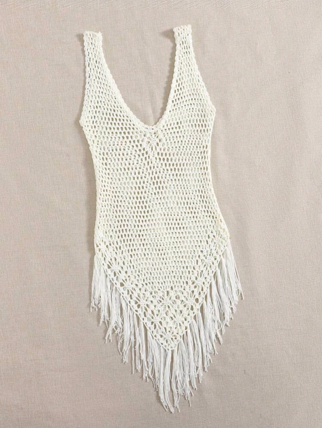 Robe de plage avec frange