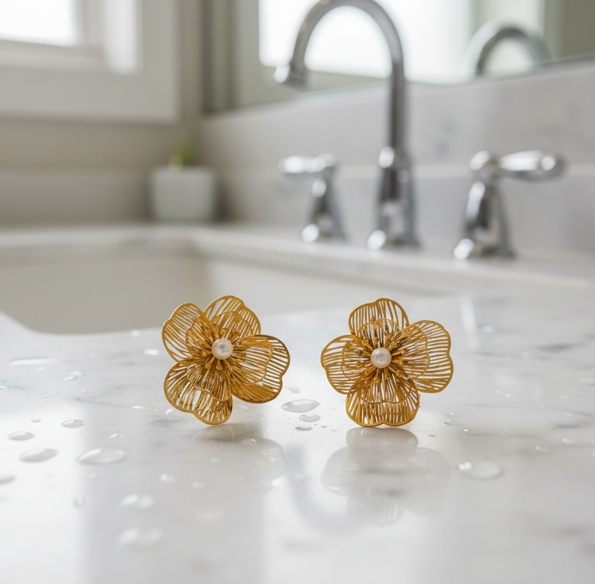 Boucles d'oreilles flor