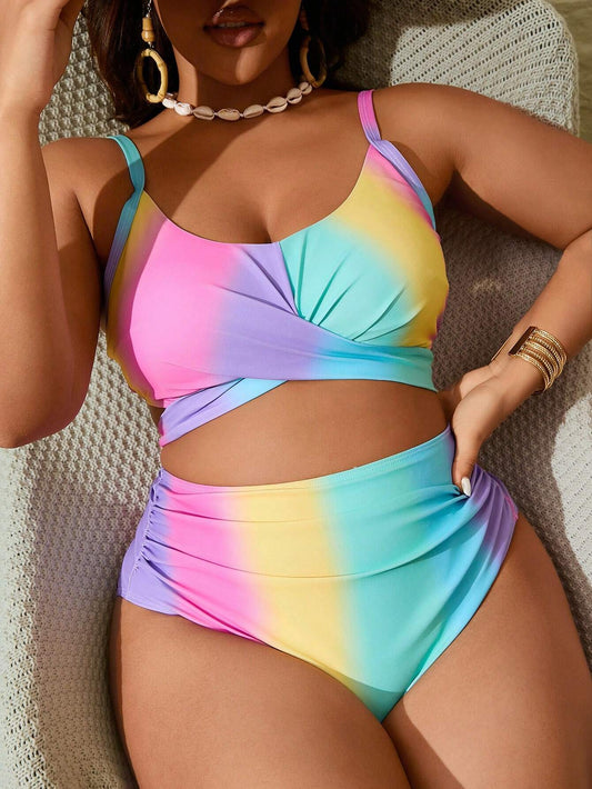 Maillot rainbow grande taille