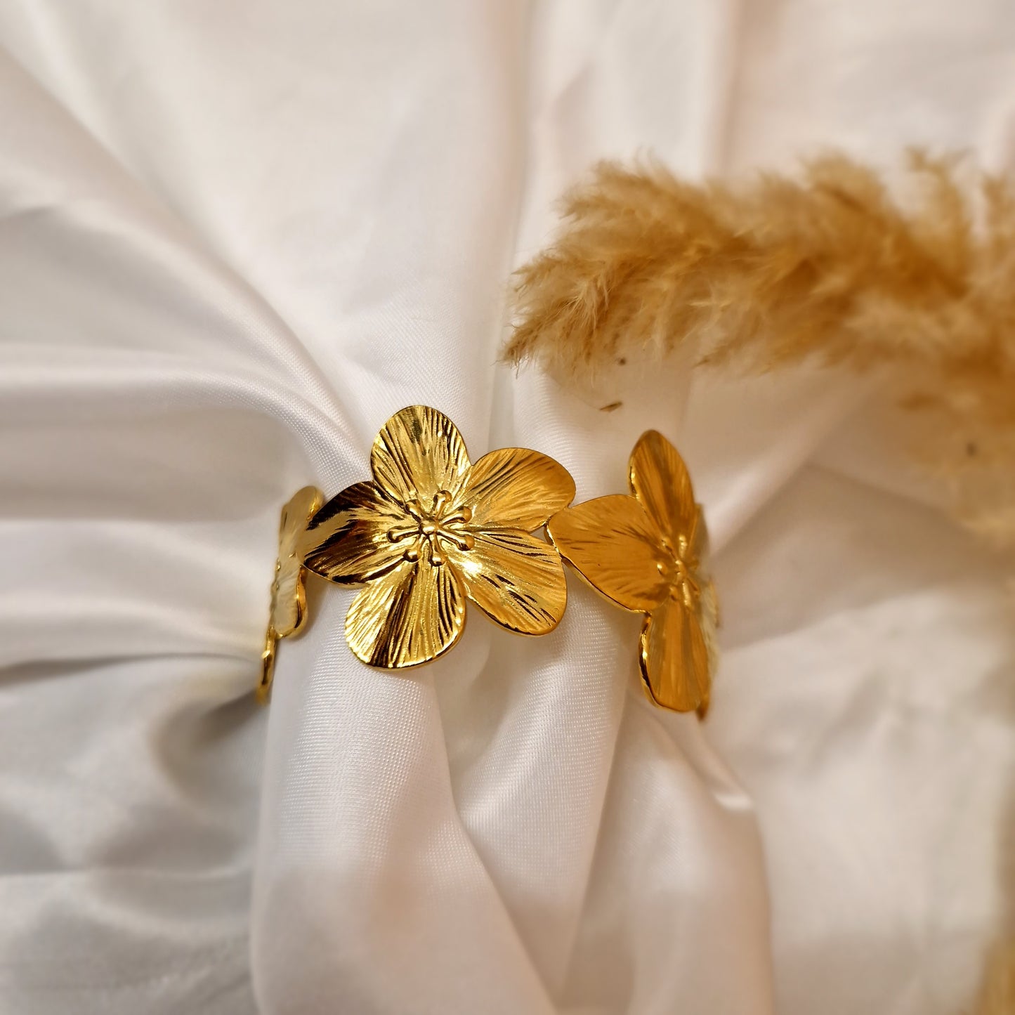 Bracelet jonc Flora