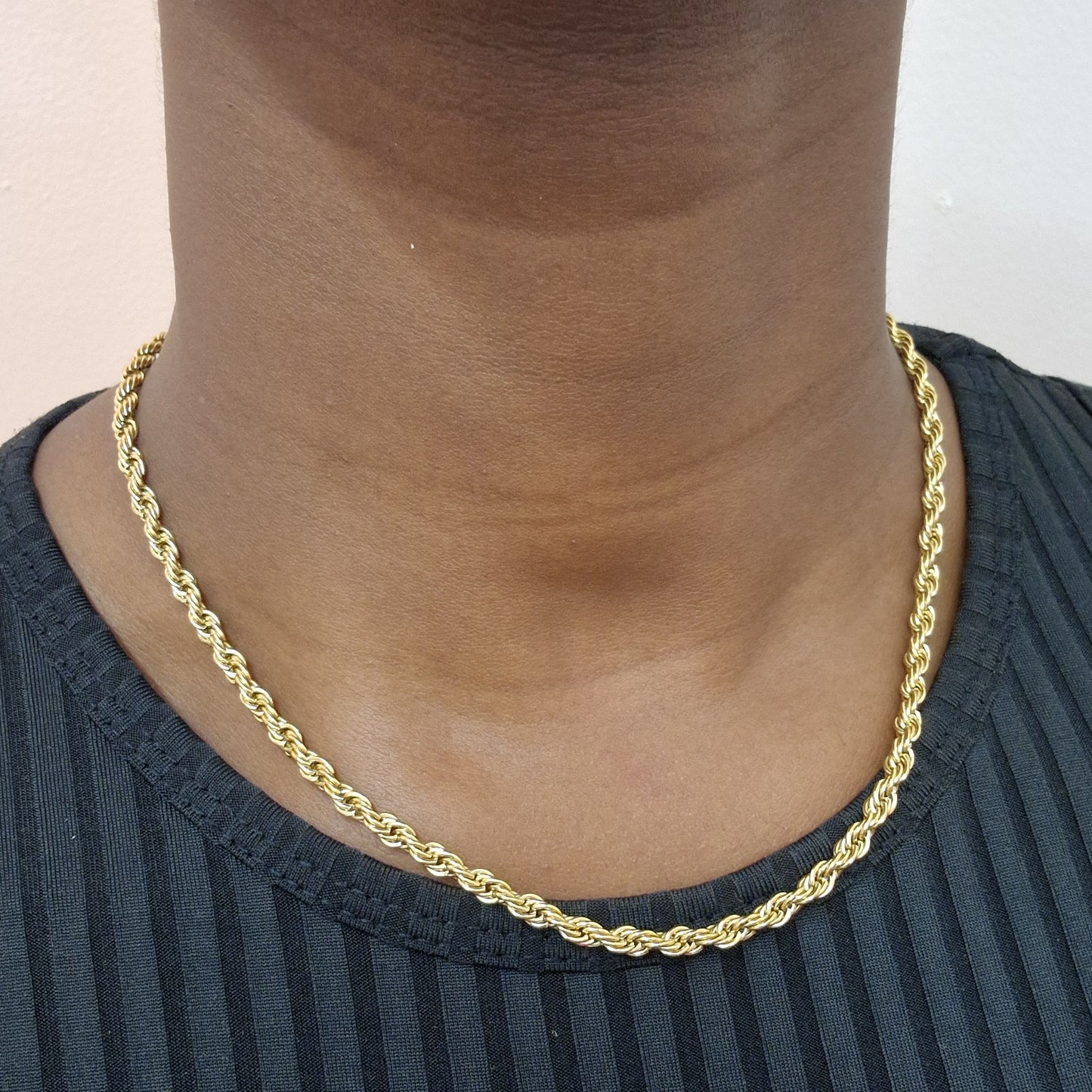 Collier torsadé 4mm