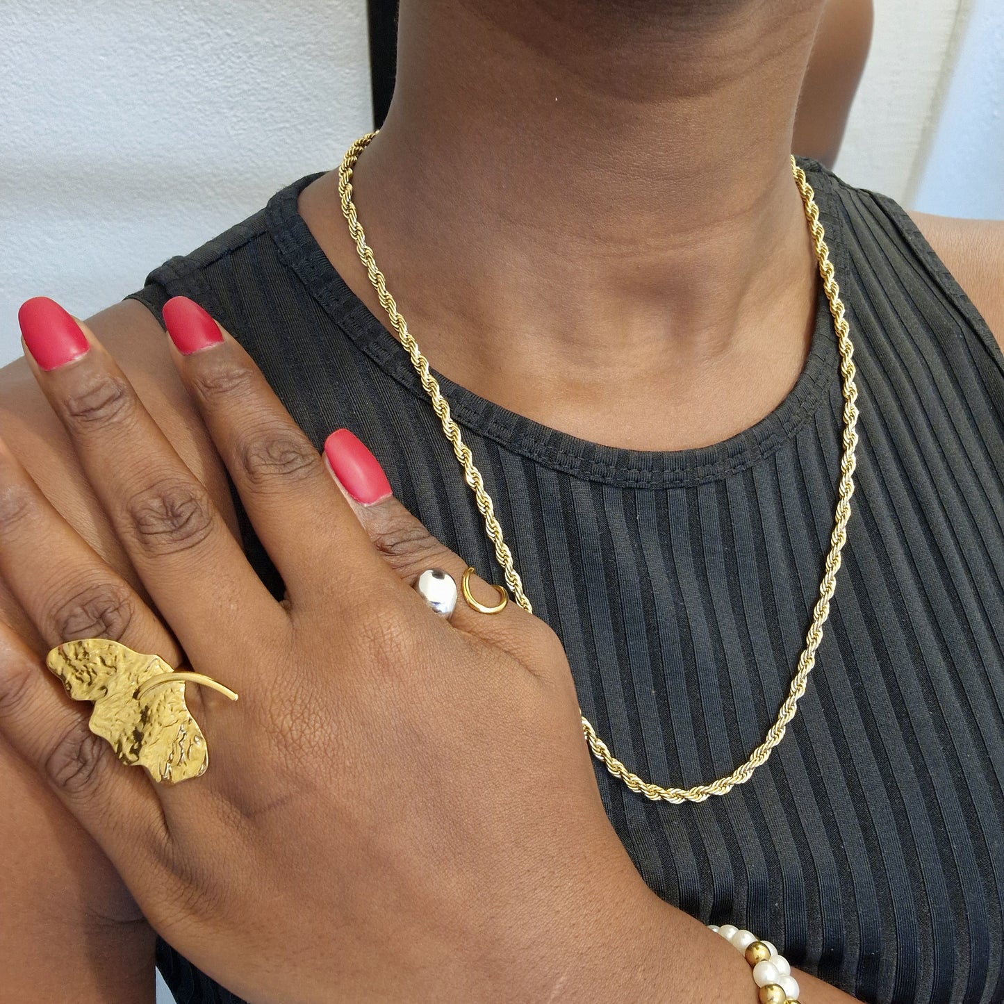 Collier torsadé 4mm