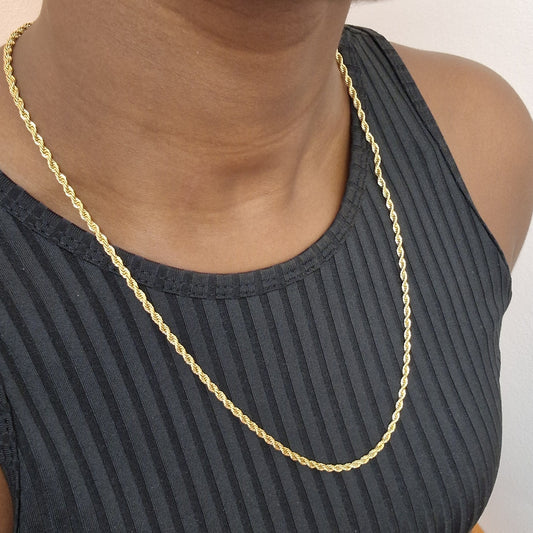 Collier torsadé 3mm