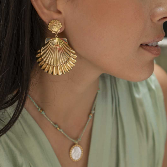 Boucles d'oreilles coquillage