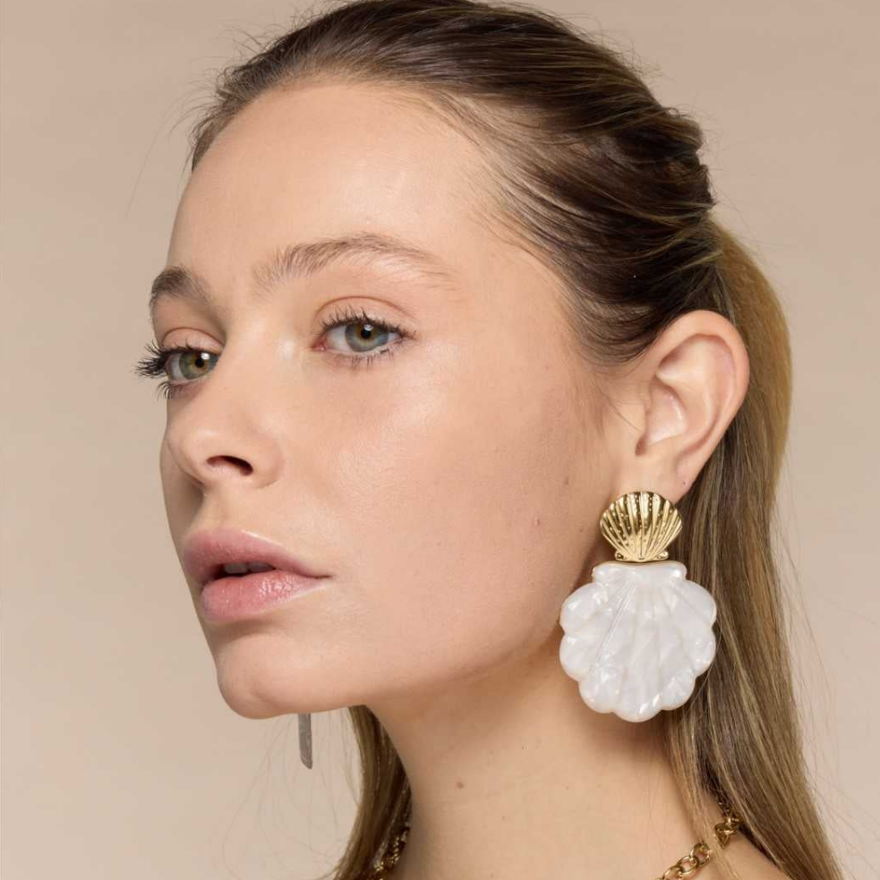 Boucles d'oreilles écaille de tortue