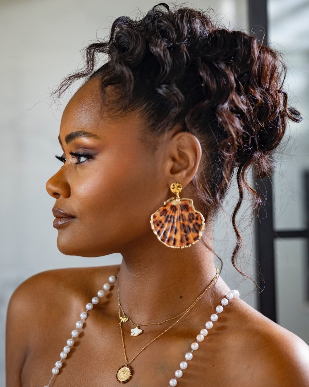Boucles d'oreilles coquillage