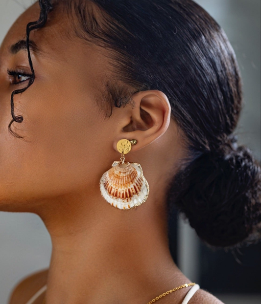 Boucles d'oreilles coquillage