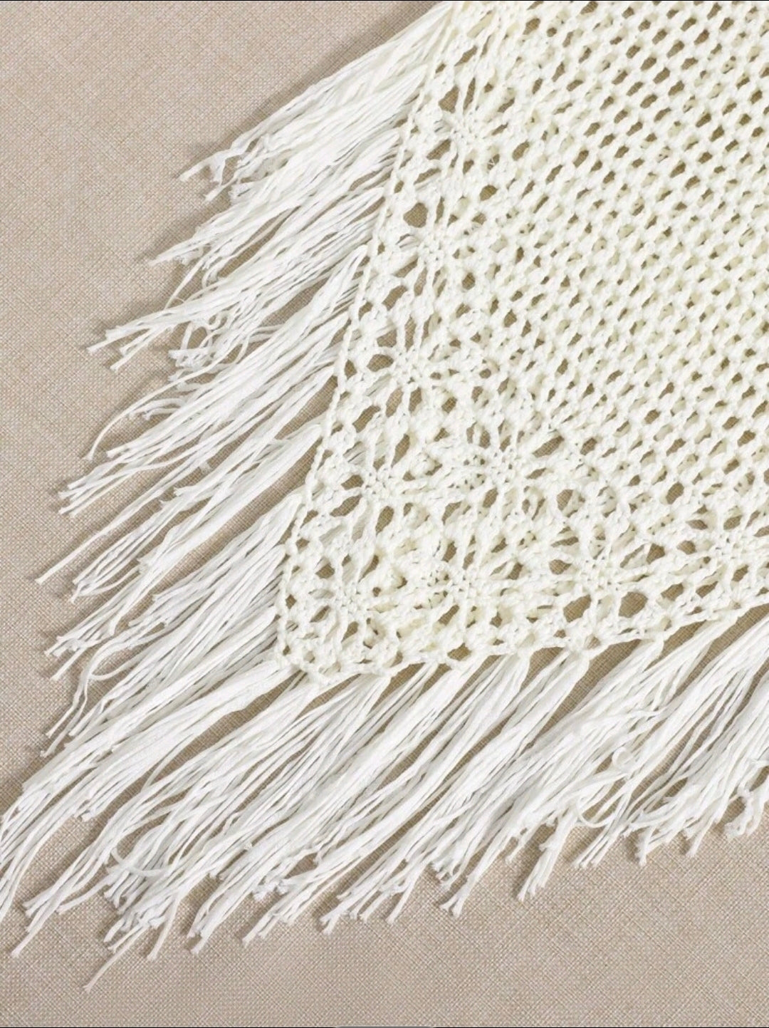 Robe de plage avec frange