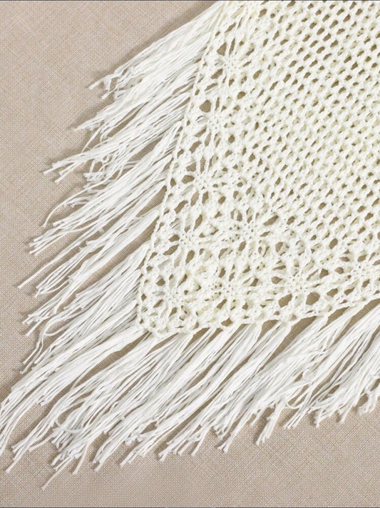 Robe de plage avec frange