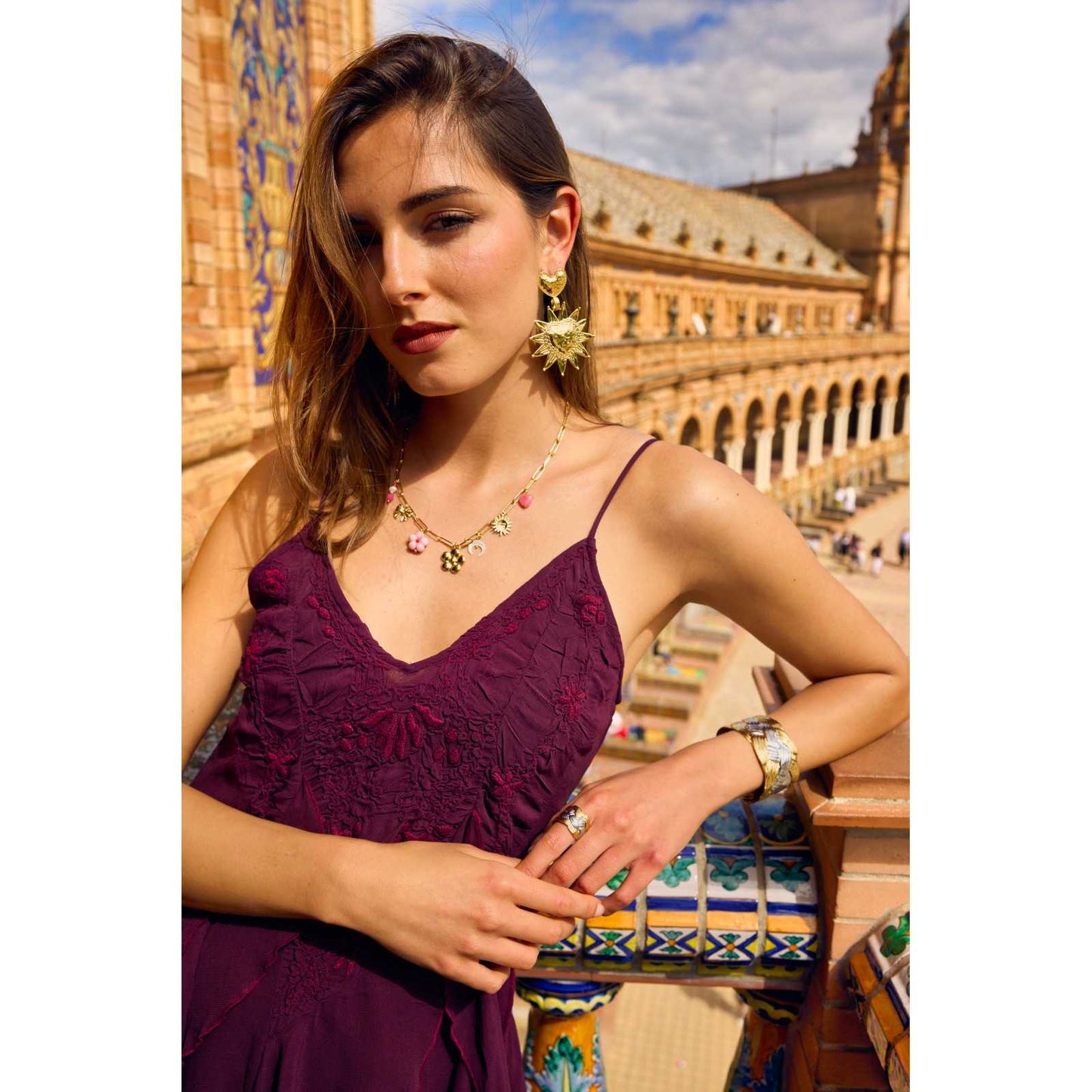 Boucles d'oreilles sun love