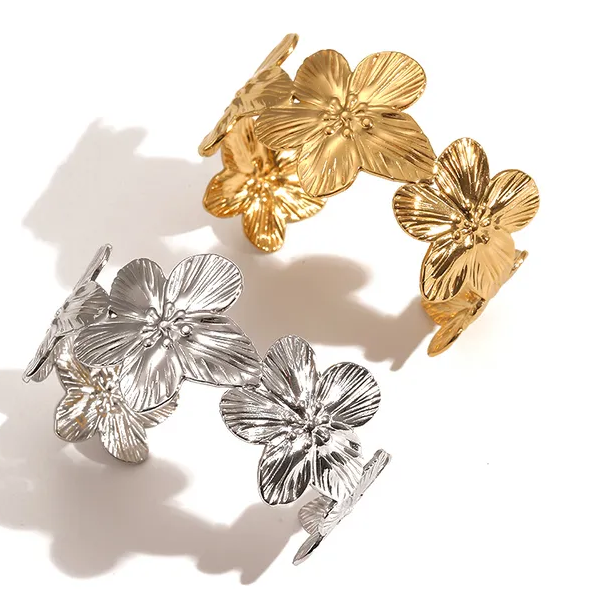 Bracelet jonc Flora