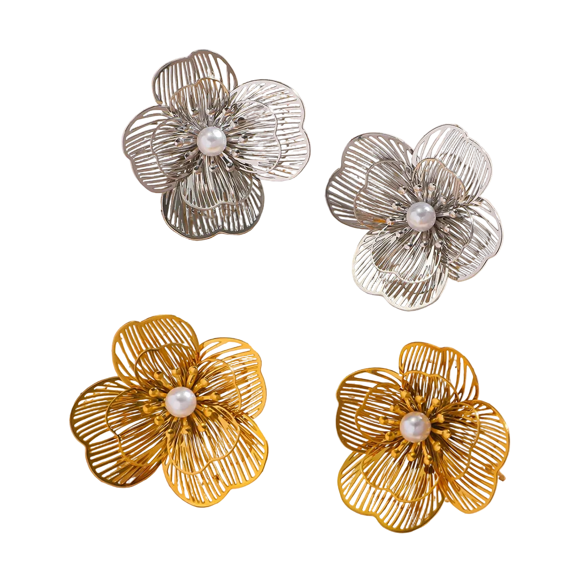 Boucles d'oreilles flor