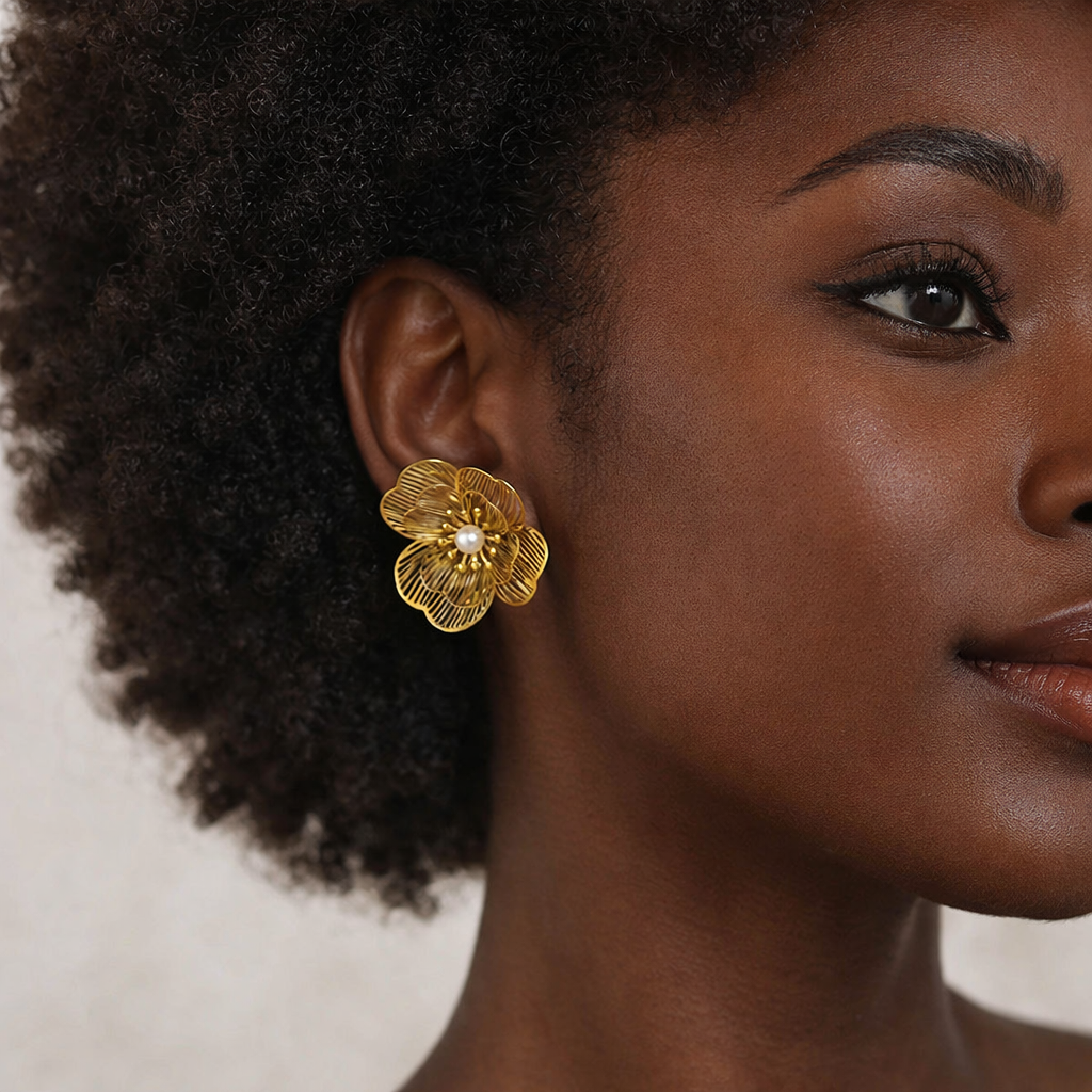 Boucles d'oreilles flor