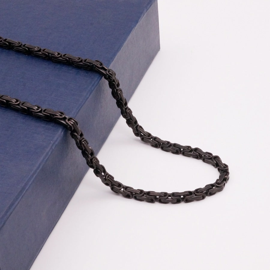 Collier acier homme