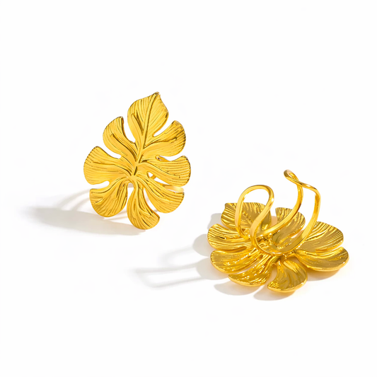 Bague Monstera | acier inoxydable