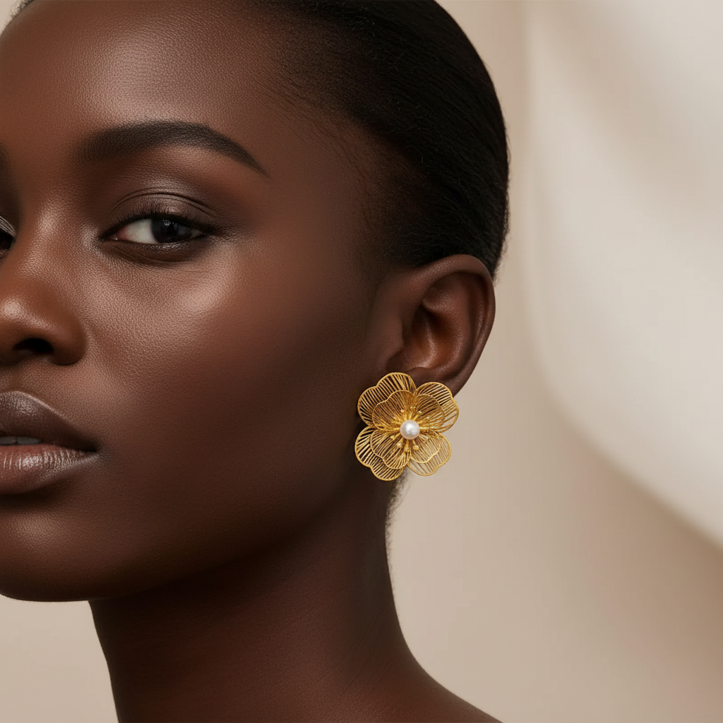 Boucles d'oreilles flor