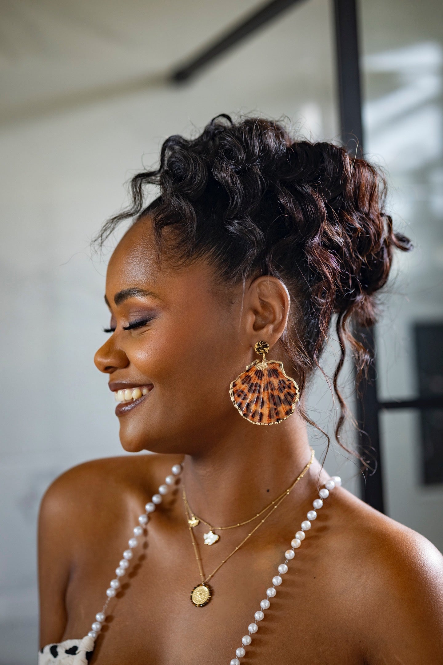 Boucles d'oreilles coquillage
