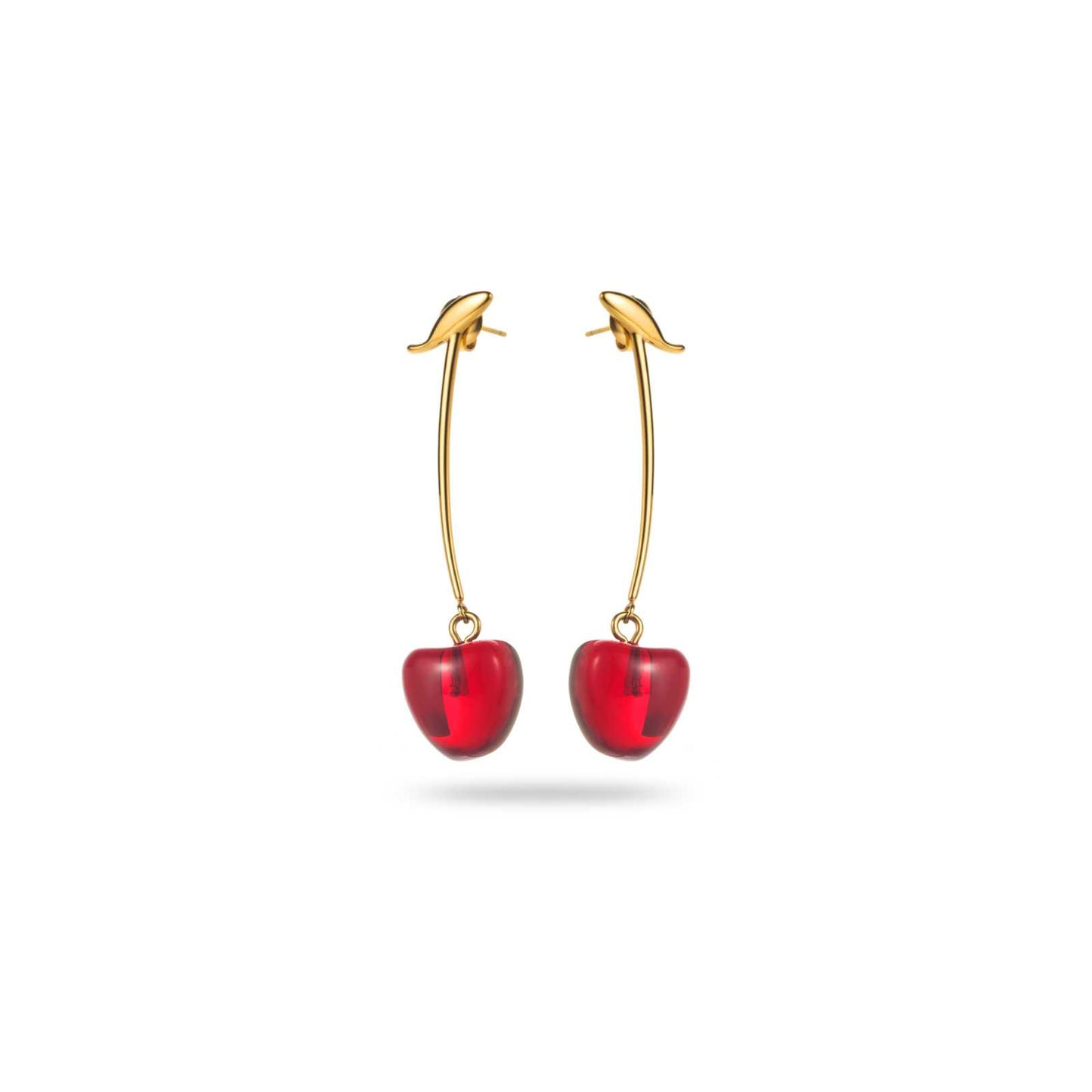 Boucles d'oreilles cerise